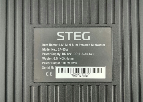 Сабвуфер STEG SA65W. Цена – 22&nbsp;190 руб. фото 3