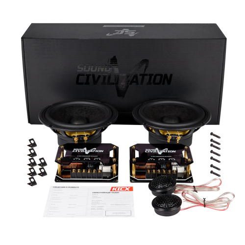 2 компонентная акустика. Акустическая система KICX SOUND CIVILIZATION MS 62 speaker system. Цена от – 11 490 руб. фото 2