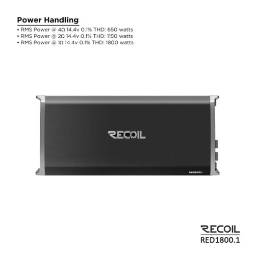 Усилитель RECOIL RED1800.1. Цена – 23 990 руб. фото 5
