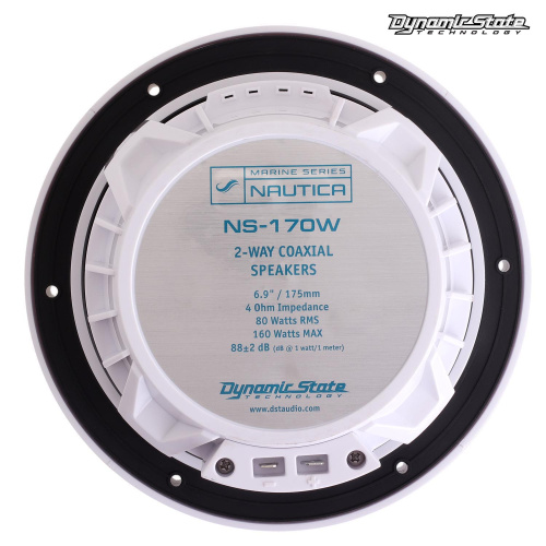 Акустика для яхт и катеров . Акустическая система DYNAMIC STATE NAUTICA NS-170W White. Цена от – 9 490 руб. фото 6 Акустика для яхт и катеров . Акустическая система DYNAMIC STATE NAUTICA NS-170W White. Цена от – 9 490 руб. фото 6