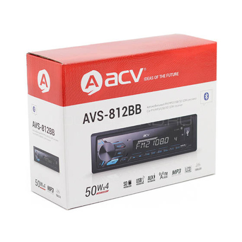 Автомагнитола ACV AVS-812BB типоразмера 1 DIN по цене от – 2 490 руб. фото 2