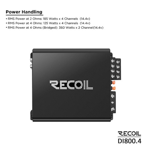 Усилитель RECOIL DI800.4. Цена – 16 390 руб. фото 6