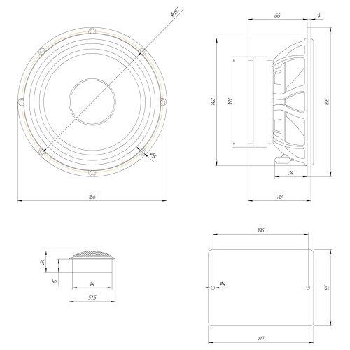 2 компонентная акустика. Акустическая система ORIS ELECTRONICS Type 3. Цена от – 23 890 руб. фото 7
