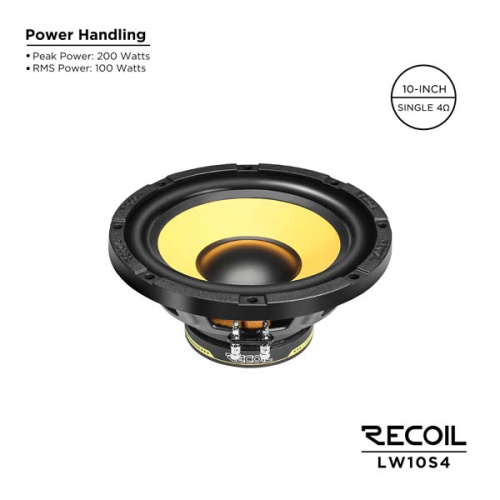 Сабвуфер RECOIL LW10S4. Цена – 4 990 руб. фото 2