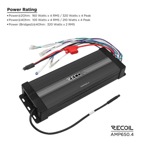 Усилители для яхт и катеров. Усилитель RECOIL AMP650.4. Цена от – 22&nbsp;150 руб. фото 7