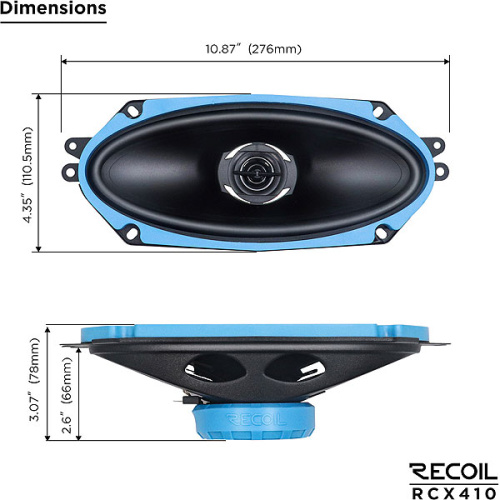 Коаксиальная акустика. Акустическая система RECOIL RCX410. Цена от – 5 190 руб. фото 2 Коаксиальная акустика. Акустическая система RECOIL RCX410. Цена от – 5 190 руб. фото 2