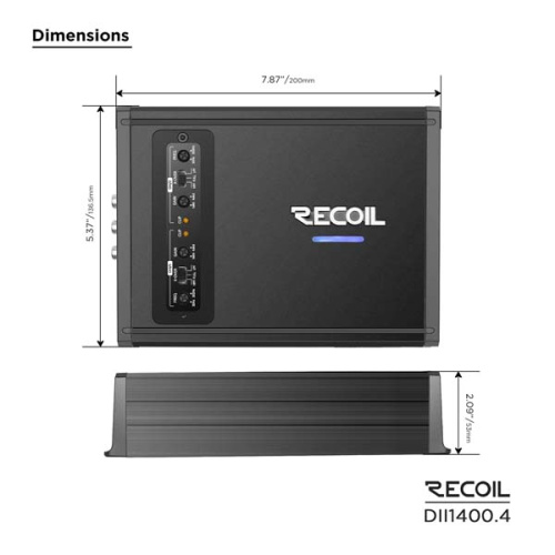 Усилитель RECOIL DII1400.4. Цена – 26 190 руб. фото 3