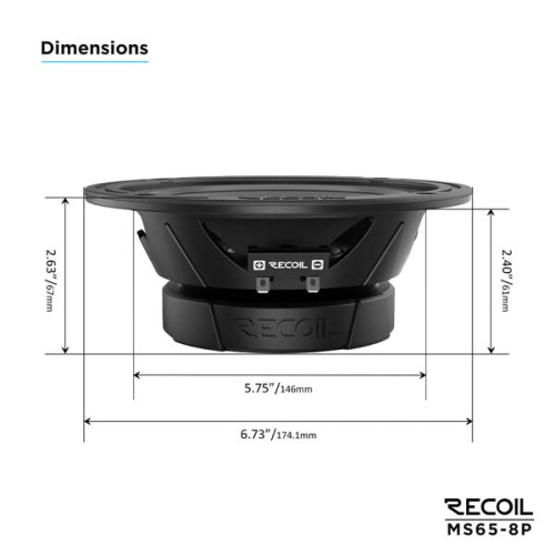 Среднечастотная акустика. Акустическая система RECOIL MS65-8P. Цена от – 4 990 руб. фото 2