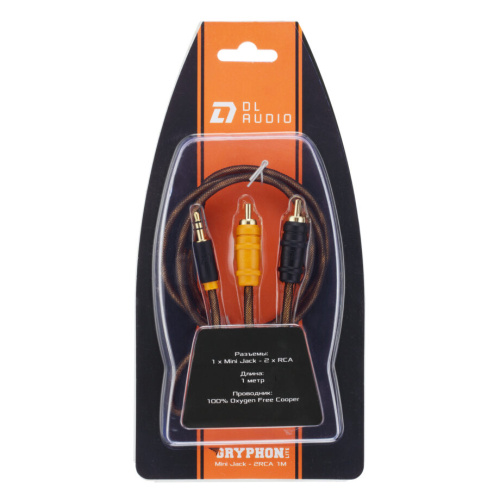 Кабель адаптер DL AUDIO GRYPHON LITE Mini Jack — 2RCA 1M. Цена – 590 руб. фото 2