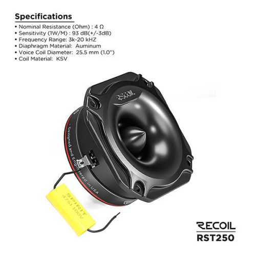Рупорные твиттеры. Акустическая система RECOIL RST250. Цена от – 1&nbsp;890 руб. фото 6