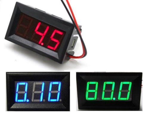 Вольтметр (0-30v) красный. Купить за – 250 руб.