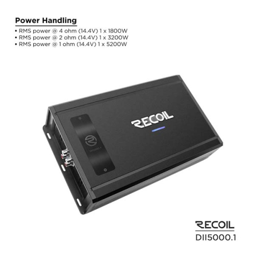 Усилитель RECOIL DII5000.1. Цена – 31 590 руб.