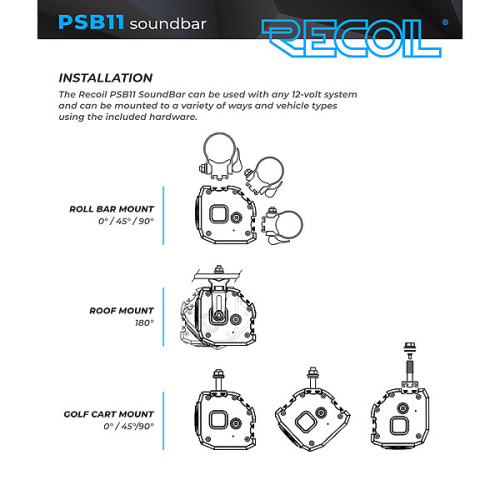 Сабвуферы для яхт и катеров. Сабвуфер RECOIL PSB11. Цена от – 65&nbsp;790 руб. фото 3