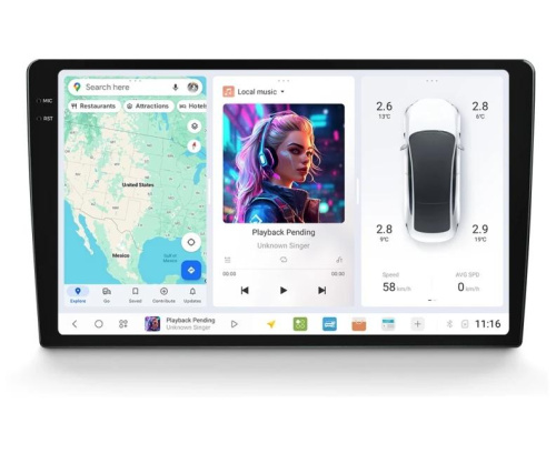Автомагнитола MEKEDE DUDU6 9" 6-64Gb