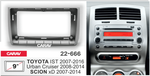 Переходная рамка CARAV 22-666. Цена – 3 390 руб.