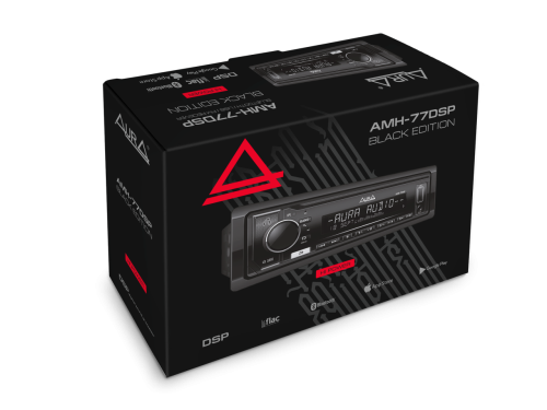 Автомагнитола AURA  AMH-77DSP Black Edition типоразмера 1 DIN по цене от – 6 990 руб. фото 2