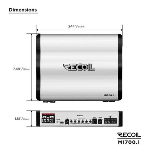 Усилитель RECOIL M1700.1. Цена – 22&nbsp;380 руб. фото 8