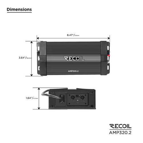 Усилители для яхт и катеров. Усилитель RECOIL AMP320.2. Цена от – 17&nbsp;990 руб. фото 2