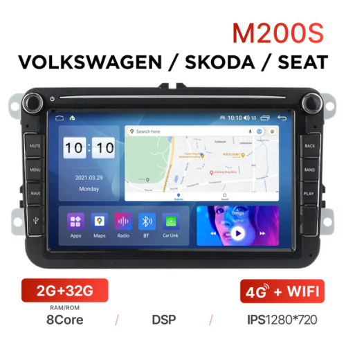 Автомагнитола MEKEDE M200S для Volkswagen 8" (с кнопками) 2-32Gb