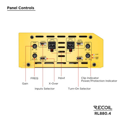 Усилитель RECOIL RL880.4. Цена – 13 990 руб. фото 2