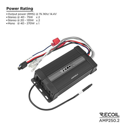Усилители для яхт и катеров. Усилитель RECOIL AMP250.2. Цена от – 15&nbsp;990 руб. фото 7