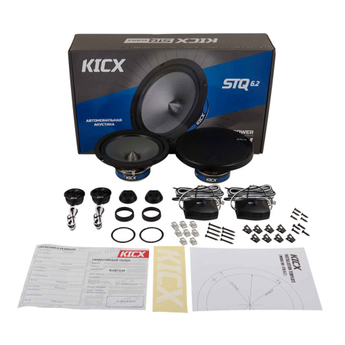2 компонентная акустика. Акустическая система KICX STQ 6.2. Цена от – 6 790 руб. фото 8