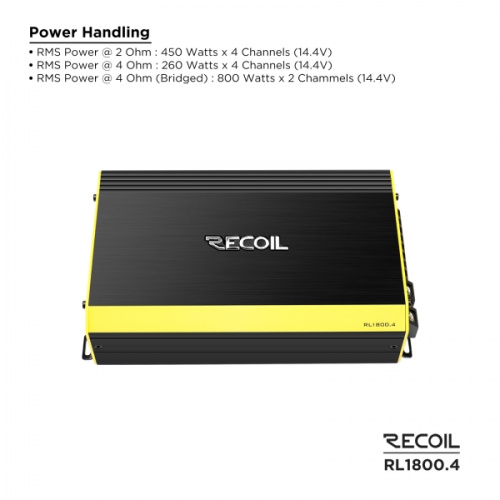 Усилитель RECOIL RL1800.4. Цена – 20&nbsp;990 руб. фото 3