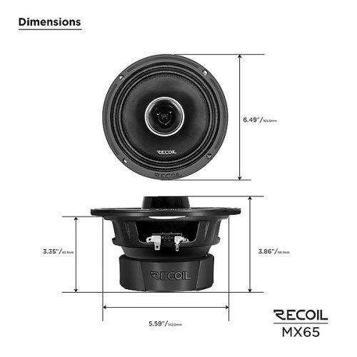 Коаксиальная акустика. Акустическая система RECOIL MX65. Цена от – 8 990 руб. фото 2