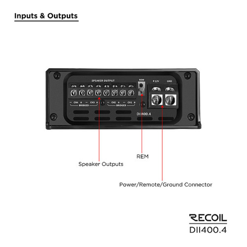 Усилитель RECOIL DII400.4. Цена – 17 590 руб. фото 3