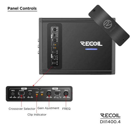 Усилитель RECOIL DII1400.4. Цена – 26 190 руб. фото 6
