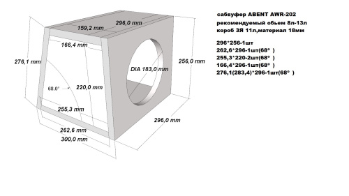 Сабвуфер ABENT AWR-202. Цена – 4 350 руб. фото 2 Сабвуфер ABENT AWR-202. Цена – 4 350 руб. фото 2