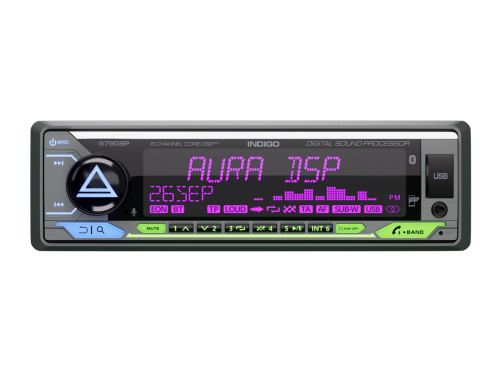 Автомагнитола AURA INDIGO-879DSP типоразмера 1 DIN по цене от – 6 990 руб.