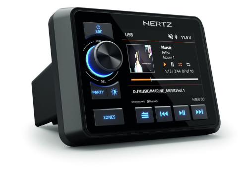 Магнитолы для яхт и катеров. Магнитола HERTZ HMR 50. Цена от – 83 890 руб.