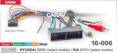 Провода для подключения CARAV 16-006. Цена – 600 руб.