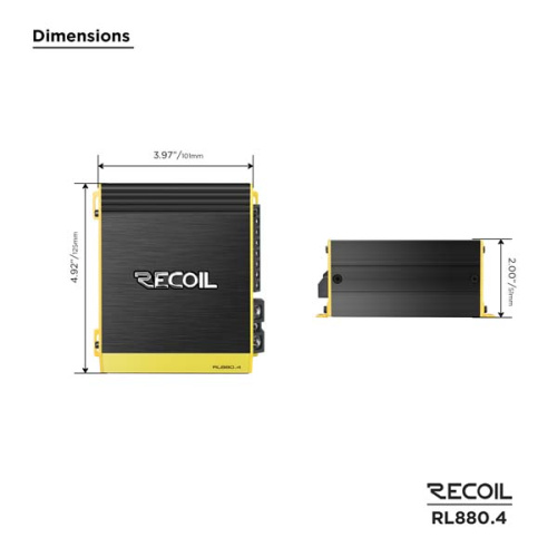 Усилитель RECOIL RL880.4. Цена – 13 990 руб. фото 5
