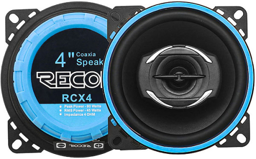 Коаксиальная акустика. Акустическая система RECOIL RCX4. Цена от – 3 590 руб.