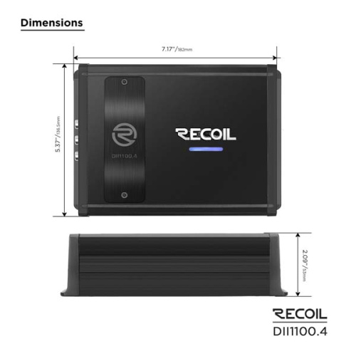 Усилитель RECOIL DII1100.4. Цена – 24 690 руб. фото 6