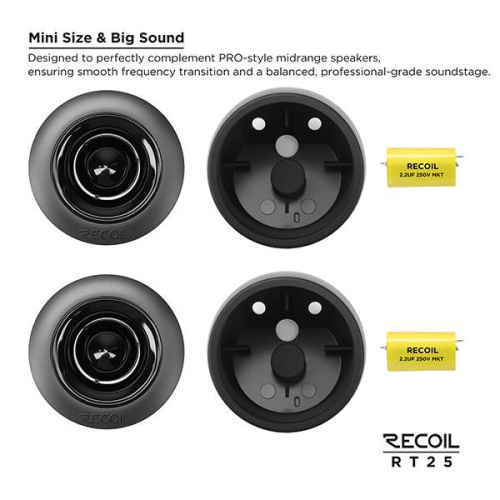 Рупорные твиттеры. Акустическая система RECOIL RT25. Цена от – 2&nbsp;690 руб. фото 6