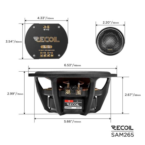 2 компонентная акустика. Акустическая система RECOIL SAM265. Цена от – 37 990 руб. фото 3 2 компонентная акустика. Акустическая система RECOIL SAM265. Цена от – 37 990 руб. фото 3