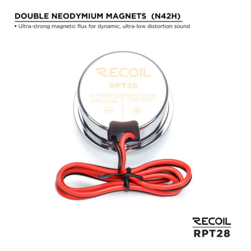 Твиттеры. Акустическая система RECOIL RPT28. Цена от – 14&nbsp;990 руб. фото 3