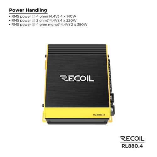Усилитель RECOIL RL880.4. Цена – 13 990 руб. фото 3
