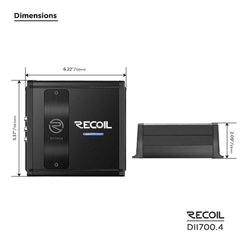 Усилитель RECOIL DII700.4. Цена – 20 790 руб. фото 2