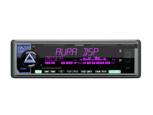 Автомагнитола AURA INDIGO-877DSP MkII типоразмера 1 DIN по цене от – 7 990 руб.