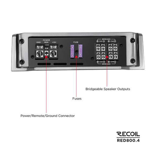 Усилитель RECOIL RED800.4. Цена – 15&nbsp;990 руб. фото 4
