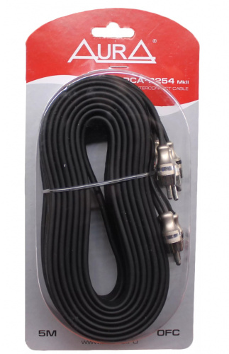Кабель межблочный AURA RCA-B254MKII 5 метров. Цена – 2 390 руб. фото 2