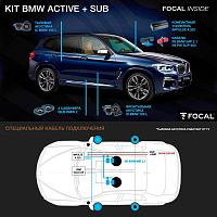 Акустика для BMW. Комплект акустики FOCAL KIT BMW ACTIVE + SUB. Цена от – 117 980 руб.