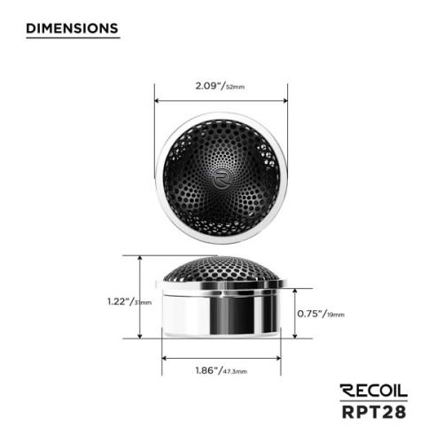 Твиттеры. Акустическая система RECOIL RPT28. Цена от – 14&nbsp;990 руб. фото 6