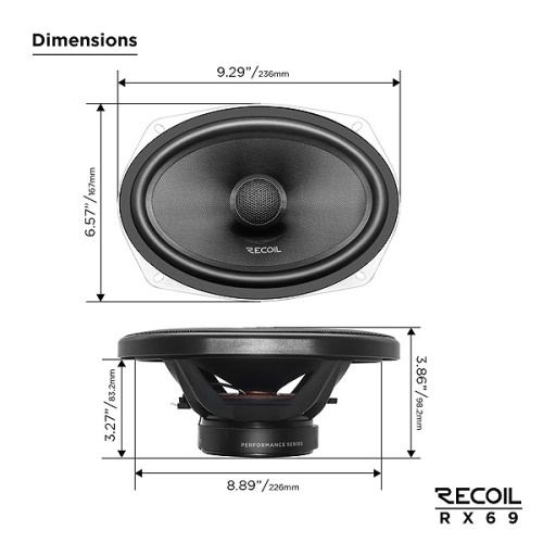 Коаксиальная акустика. Акустическая система RECOIL RX69. Цена от – 12 990 руб. фото 2