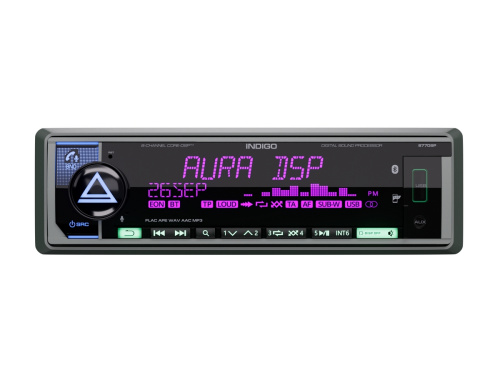 Автомагнитола AURA INDIGO-877DSP типоразмера 1 DIN по цене от – 6 990 руб.