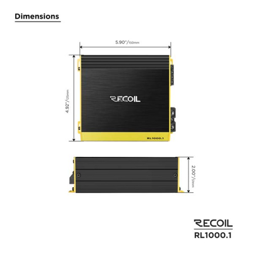 Усилитель RECOIL RL1000.1. Цена – 13 990 руб. фото 3